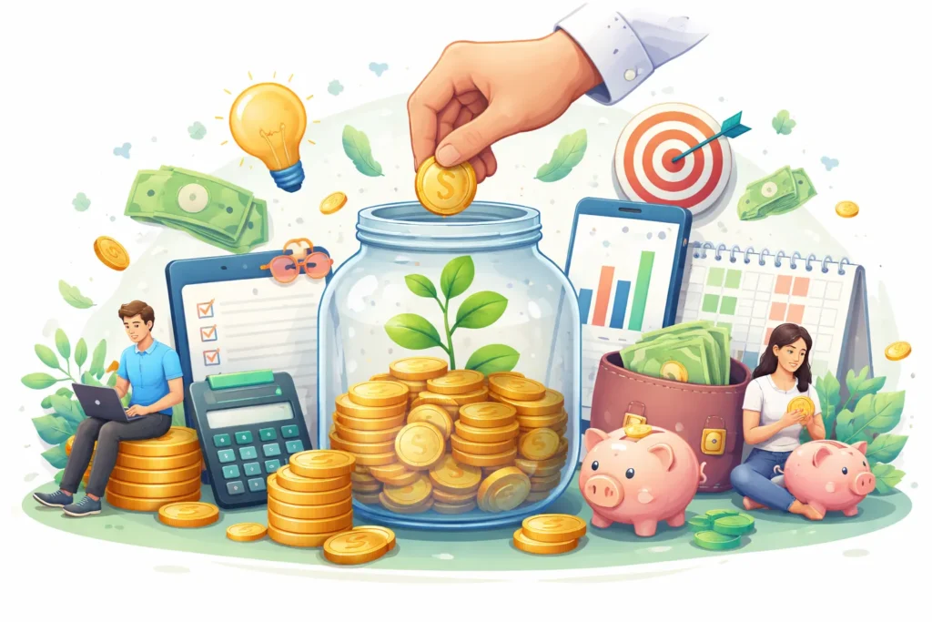 طرق ادخار المال بذكاء | استراتيجيات عملية للمبتدئين
