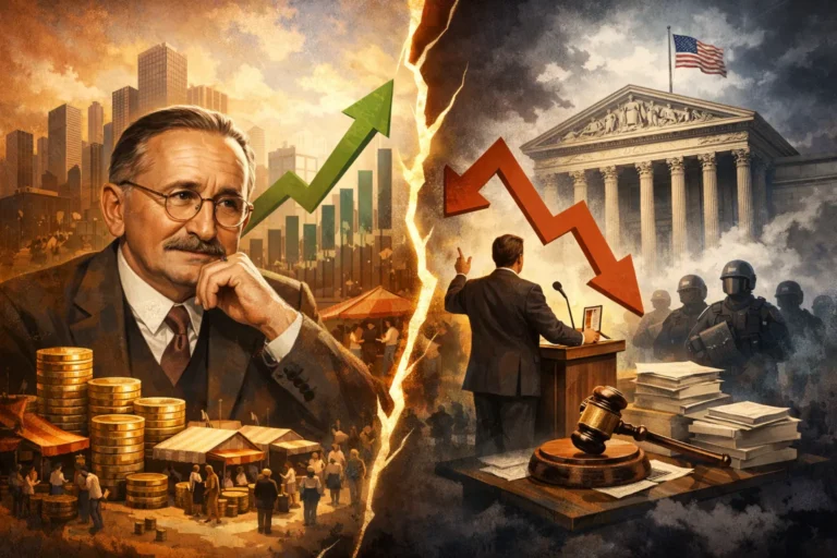 فريدريش هايك (Hayek): السوق الحر مقابل تدخل الدولة