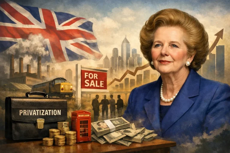 مارغريت تاتشر (Thatcher): الخصخصة وتغيير الاقتصاد