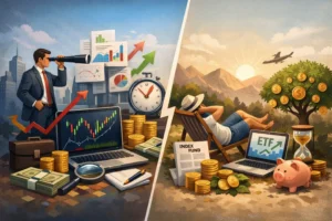 الفرق بين الاستثمار النشط والاستثمار السلبي