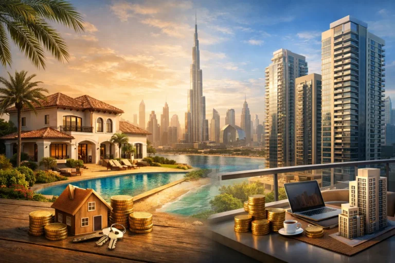 هل الفلل في دبي استثمار طويل الأجل أفضل من الشقق؟