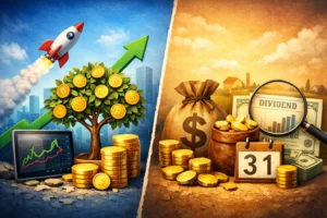 الفرق بين أسهم النمو وأسهم توزيعات الأرباح