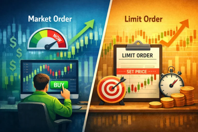الفرق بين Market Order و Limit Order
