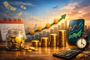 استراتيجية الاستثمار الشهري (Dollar Cost Averaging)