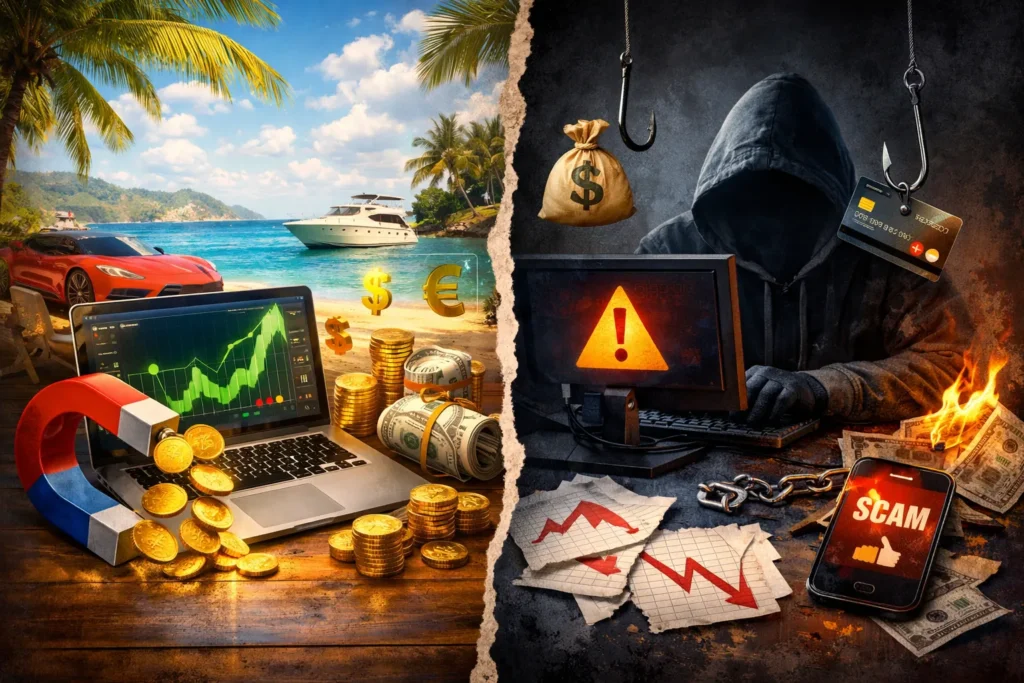 اعلانات شركات تداول | دليل تجنب الإعلانات المضللة والنصب