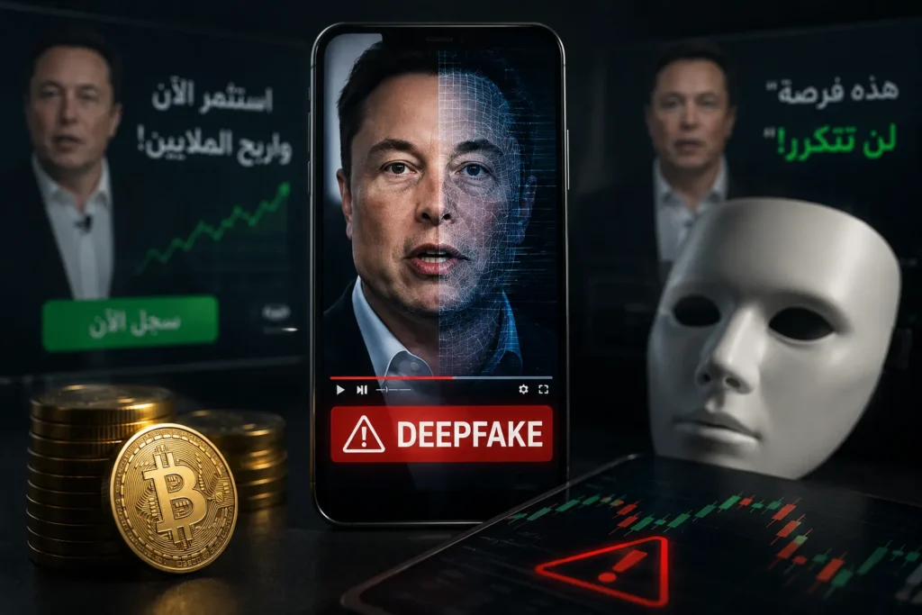 فخ الـ Deepfake في التداول | كيف يستخدم النصابون وجوه المشاهير لإقناعك بالاستثمار؟