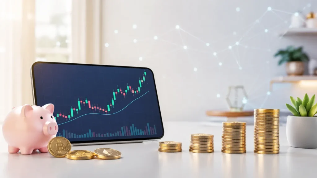 كيف تبدأ تداول العملات الرقمية بميزانية صغيرة؟