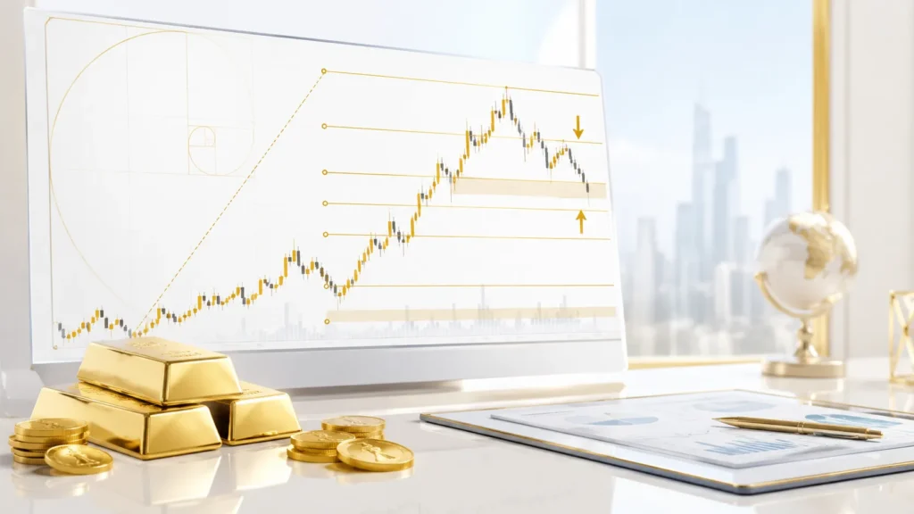 كيفية تداول الذهب باستخدام مستويات فيبوناتشي
