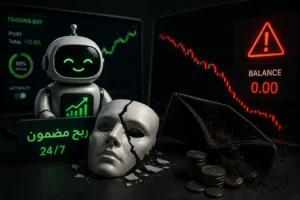 حقيقة بوتات التداول والربح المضمون | لماذا تنتهي دائماً برصيد صفر؟