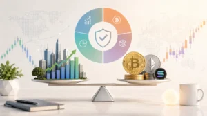 كيف تبني محفظة متوازنة تجمع بين تداول الاسهم و تداول العملات الرقمية؟