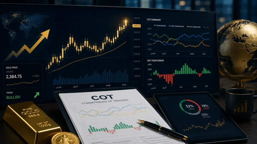 كيف تحلل تقرير التزام المتداولين (COT) لتوقع سعر تداول الذهب؟