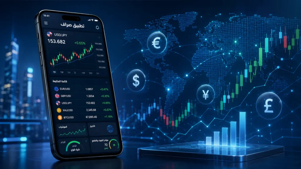 تطبيق صراف من المراقب | شاشتك المالية المتكاملة لمتابعة حركة السوق بدقة.