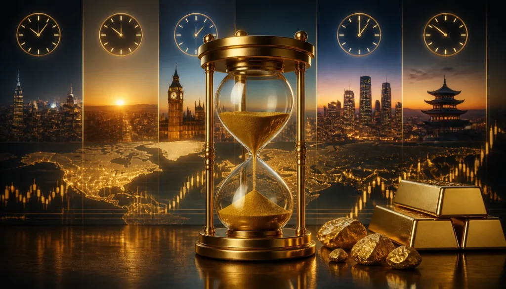 ما أفضل وقت لتداول الذهب خلال اليوم؟