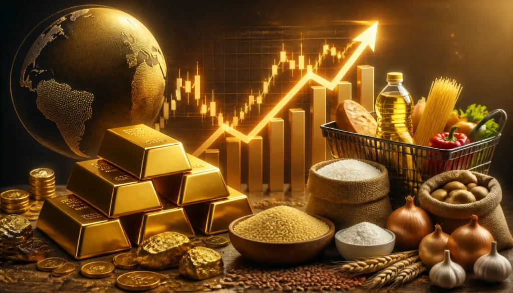 تأثير أسعار الذهب على أسعار السلع الغذائية | كيف ترتبط بالتضخم؟