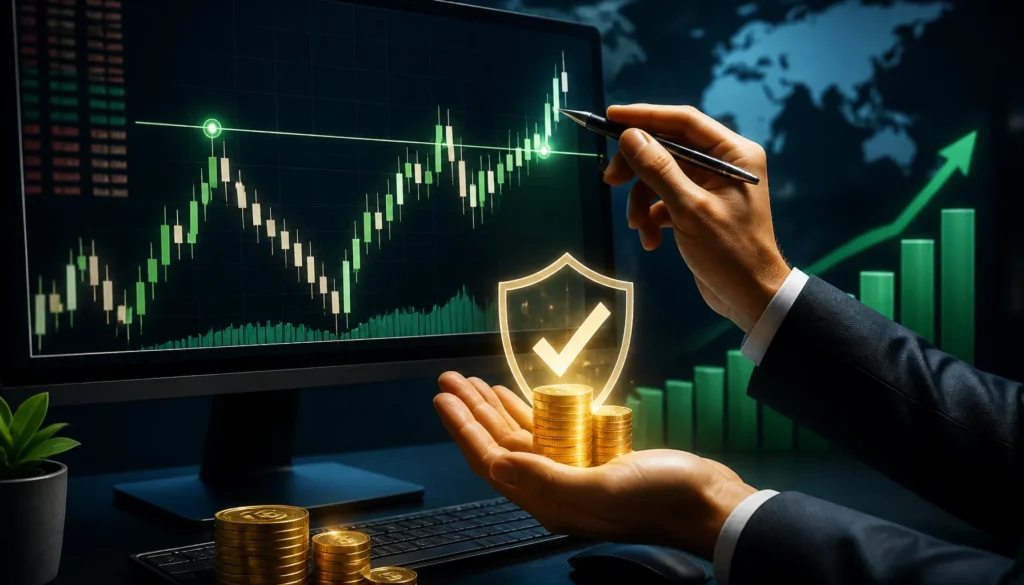 تثبيت الأرباح في تداول الفوركس | شرح كامل
