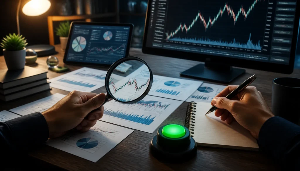 كيف تجمع الأدلة قبل ضغط زر تنفيذ شراء الأسهم؟