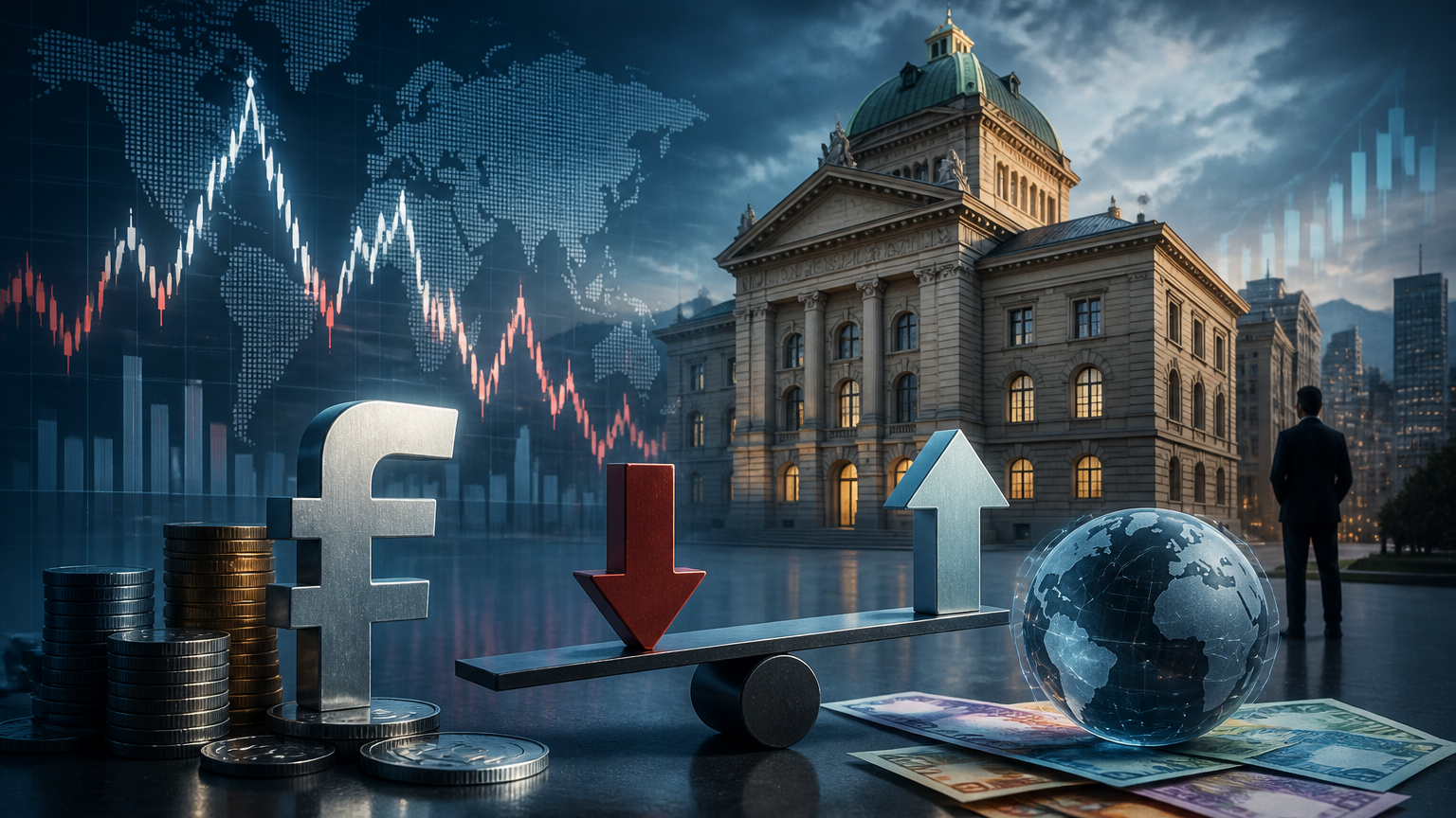 البنك الوطني السويسري يثبت سعر الفائدة عند 0.00% مع استعداد للتدخل في سوق الصرف
