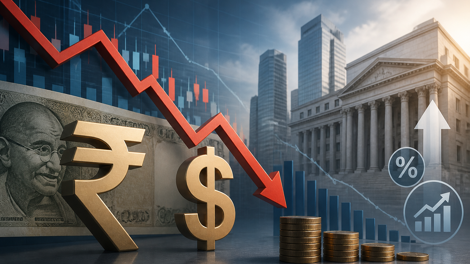 الروبية الهندية تضعف مقابل الدولار وسط توقعات رفع الفائدة الفيدرالي