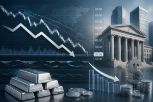الفضة تهبط قرب أدنى مستوى في 7 أشهر عند 57 دولار مع ترقب بيانات التضخم الأمريكية