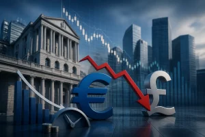 انخفاض اليورو مقابل الجنيه الاسترليني مع تراجع توقعات رفع الفائدة من البنك المركزي الأوروبي