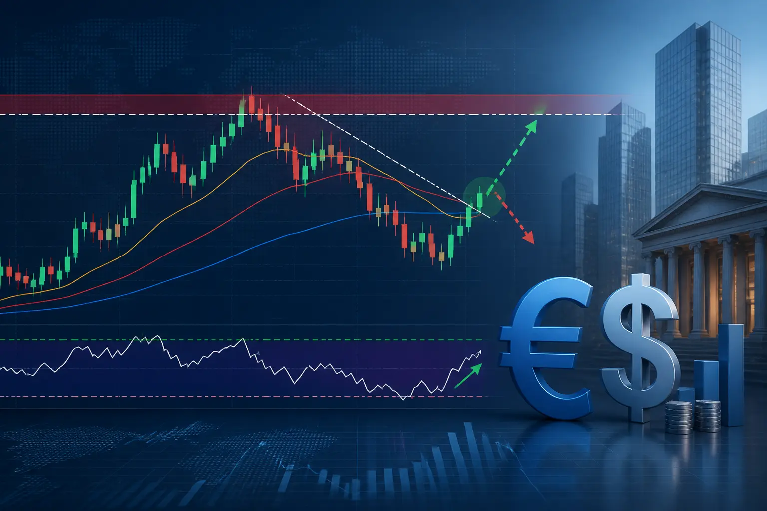 زوج يورو/دولار يرتد فوق 1.1350 مع استمرار الضغوط الهبوطية تحت المقاومة الرئيسية