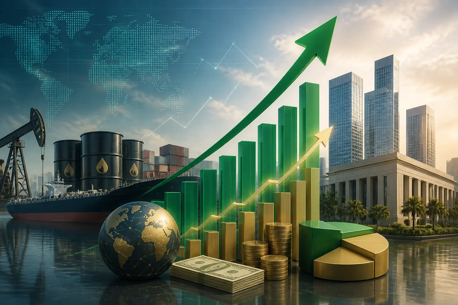 ارتفاع الصادرات البترولية السعودية 11.7% في أبريل مع تضاعف فائض الميزان التجاري