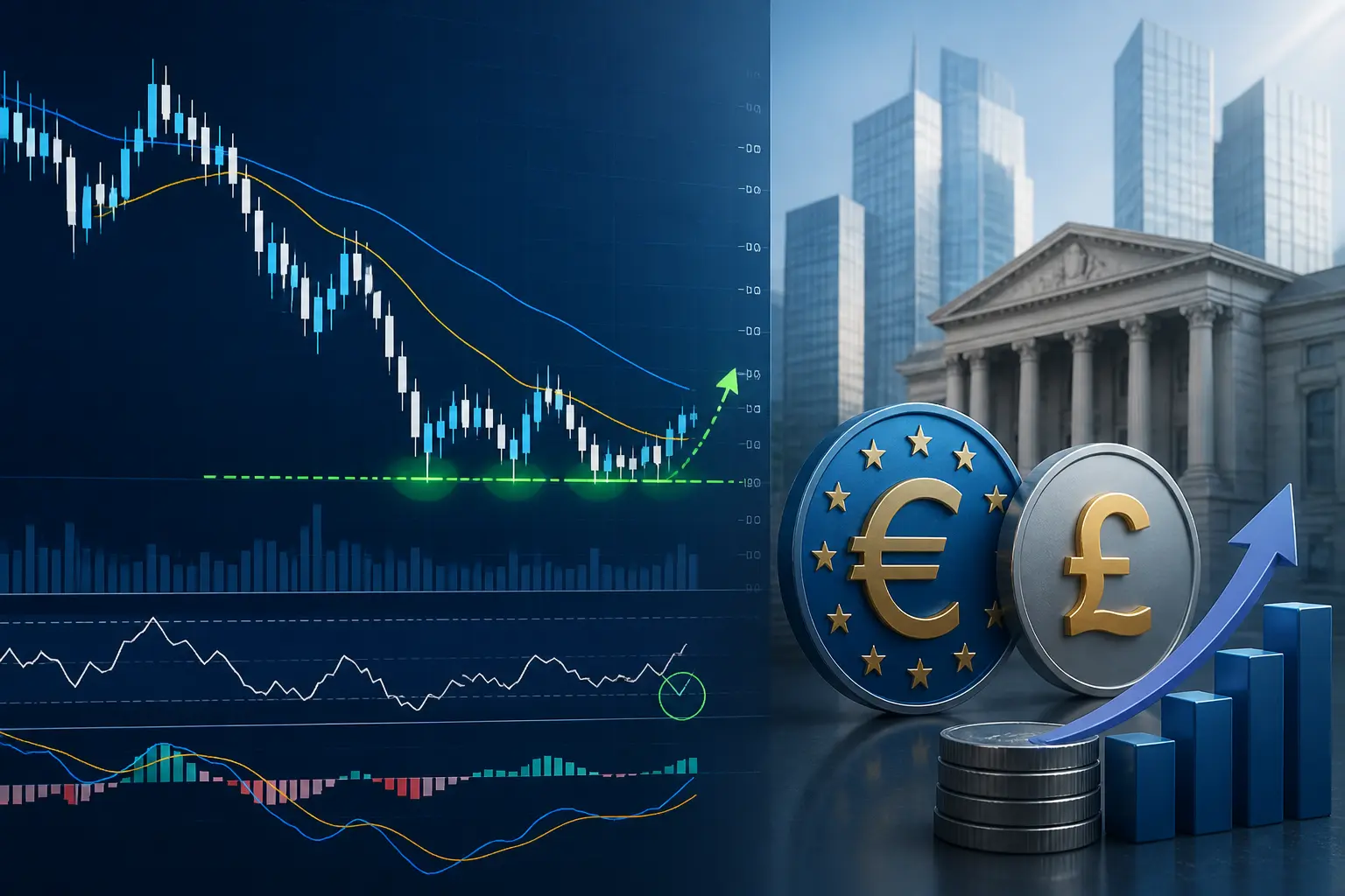 زوج يورو/جنيه إسترليني EUR/GBP يظهر إشارات تكوين قاع عند 0.8600 مع استقرار اليورو