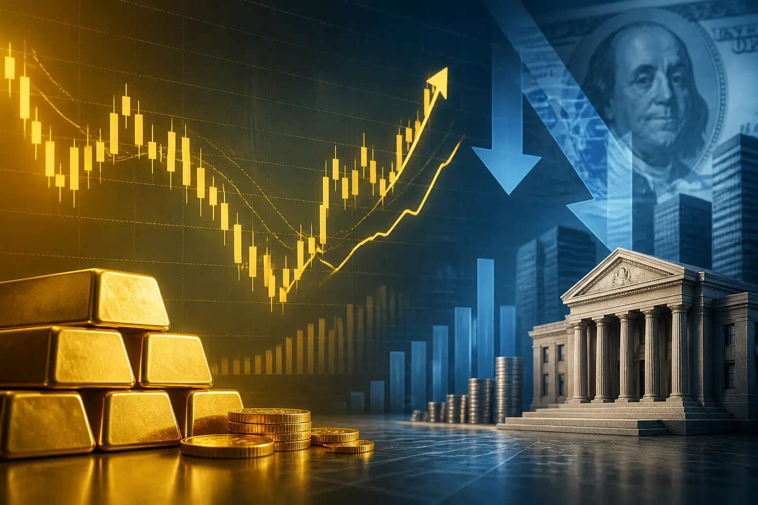 الذهب يتعافى جزئياً مع تراجع الدولار وسط توقعات رفع الفائدة من الفيدرالي