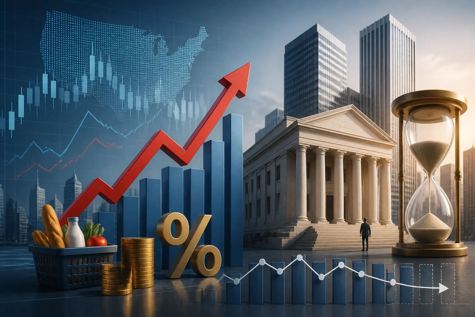 توقعات التضخم الأساسي في أميركا ترتفع وتأجيل خفض الفائدة حتى 2027