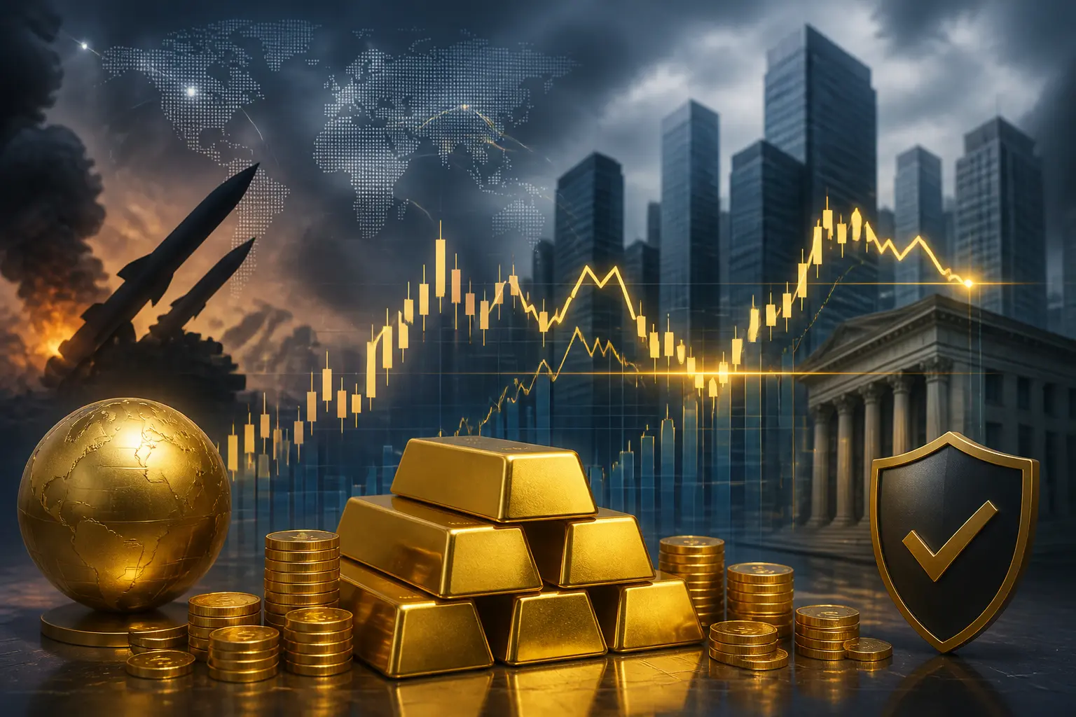 الذهب يتماسك قرب 4070 دولارًا وسط توترات أميركية إيرانية ومخاوف تضخم متجددة