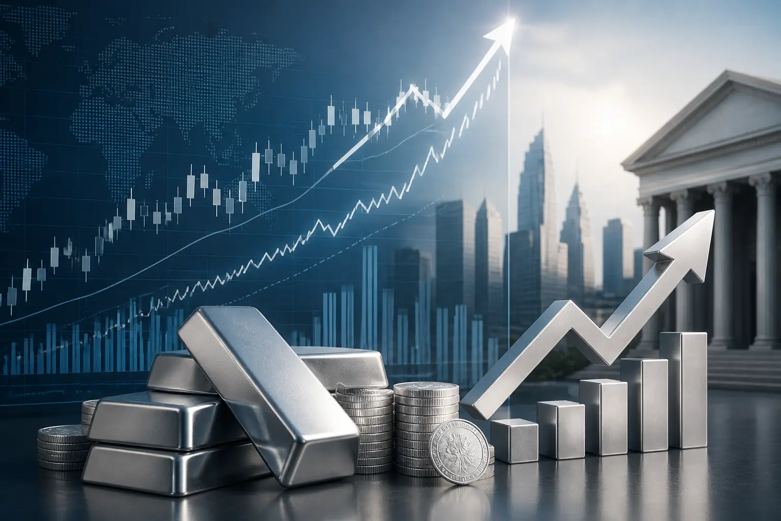 ارتفاع سعر الفضة قرب 60 دولارًا وسط ترقب بيانات التوظيف الأمريكية