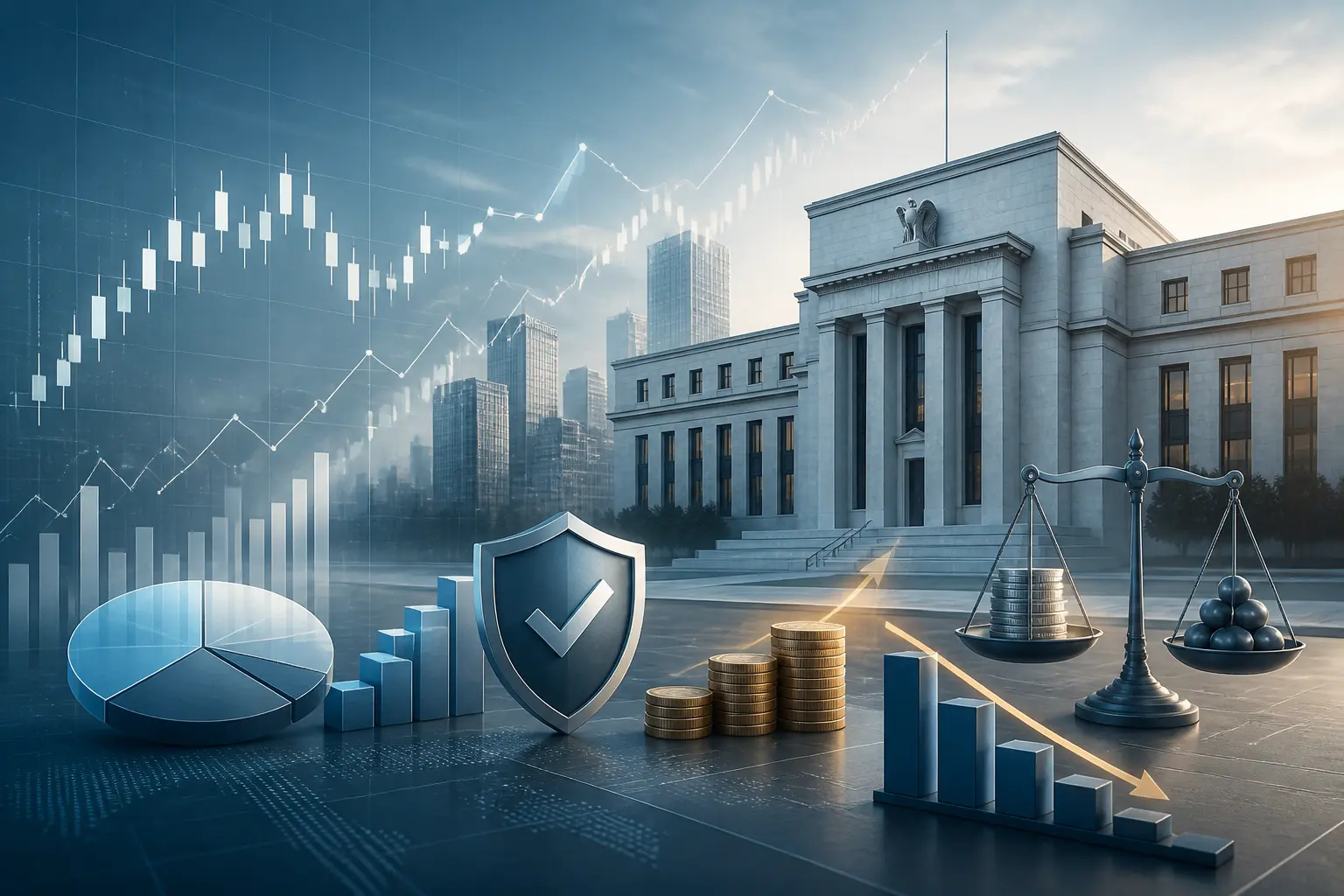 بنك الاحتياطي الفيدرالي يوضح مرونة مشتريات إدارة الاحتياطي وتحذير من مخاطر الميزانية العمومية