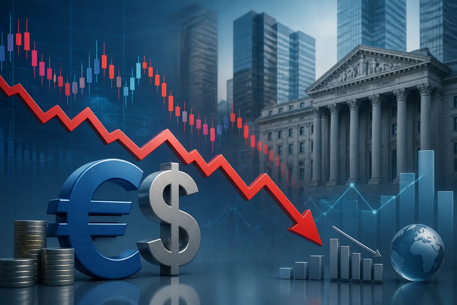 تراجع اليورو دون 1.1400 قرب أدنى مستوياته السنوية رغم بيانات التجزئة الألمانية الإيجابية