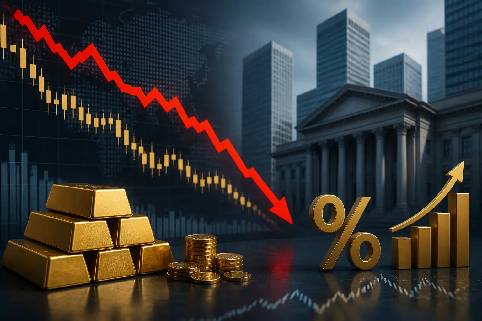أسعار الذهب تسجل أكبر هبوط شهري منذ 2008 مع توقعات رفع الفائدة الأميركية