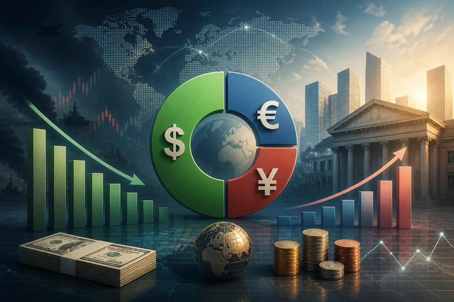 البنوك المركزية العالمية تبدأ تقليص حيازاتها من الدولار وسط تحولات جيوسياسية