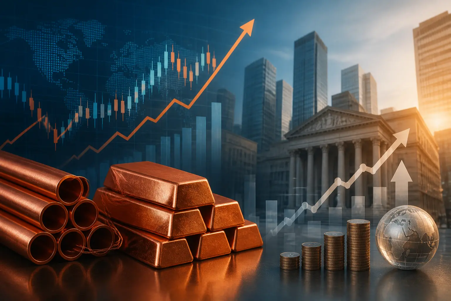 ارتفاع أسعار النحاس مع تراجع المخاوف الجيوسياسية وتركيز الأسواق على سياسة الفيدرالي