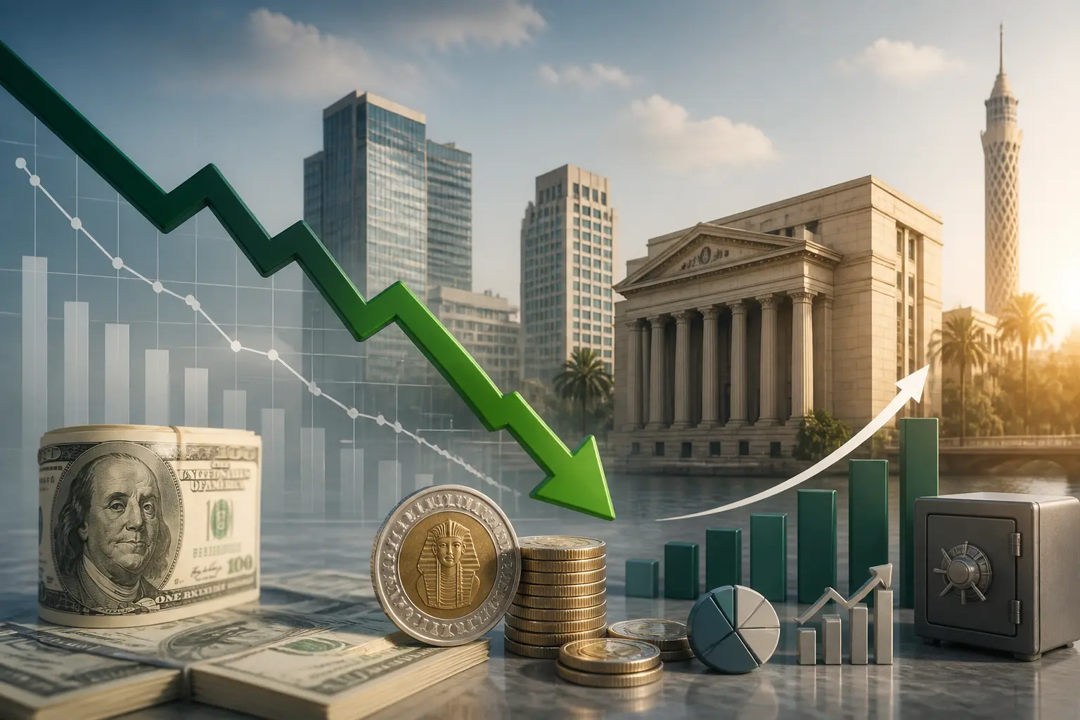 الجنيه المصري يحقق مكاسب جديدة مع تراجع سعر الدولار في يوليو