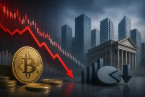 بتكوين تهبط لأدنى مستوى في 21 شهراً وسط مخاوف رفع الفائدة وتراجع الدعم المؤسسي