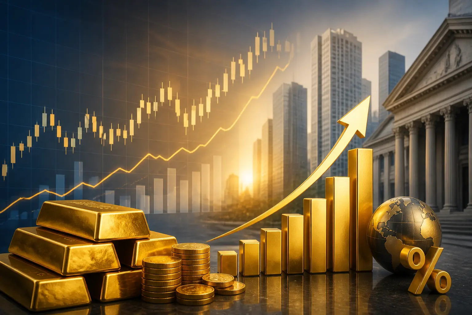 الذهب يحقق أول ارتفاع أسبوعي في 5 أسابيع مع تراجع توقعات رفع الفائدة الأميركية