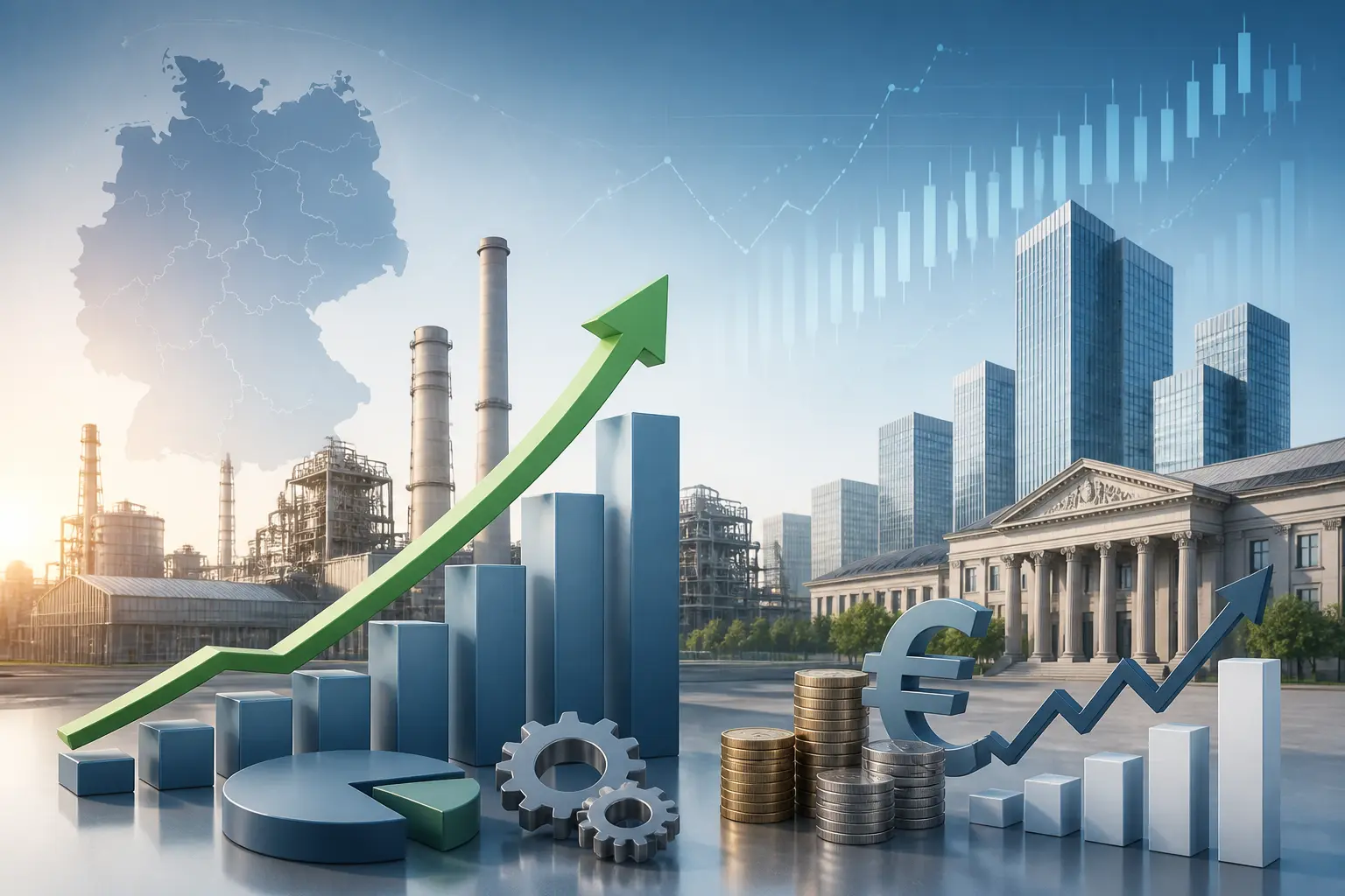 ارتفاع مفاجئ للإنتاج الصناعي الألماني 0.9% في مايو متجاوزًا التوقعات