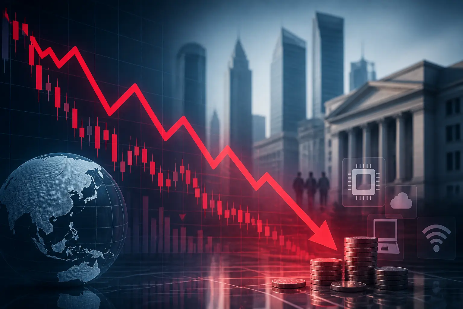 هبوط حاد لمؤشر كوسبي مع تراجع أسهم التكنولوجيا في الأسواق الآسيوية