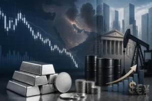 تراجع سعر الفضة قرب 61 دولارًا وسط دعم أسعار النفط وتوترات الشرق الأوسط