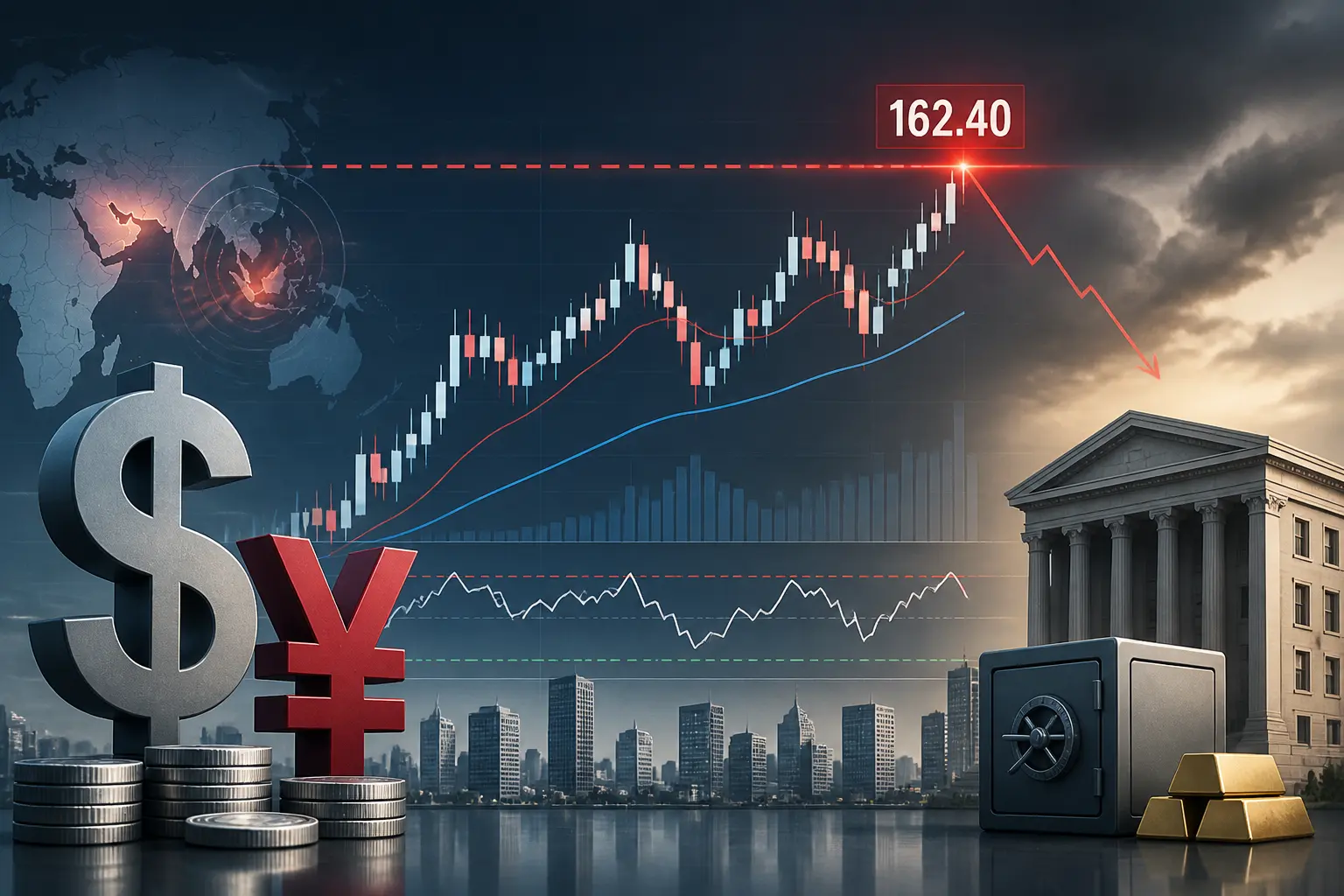 الدولار الأمريكي يواجه مقاومة قوية عند 162.40 مقابل الين الياباني وسط توترات الشرق الأوسط
