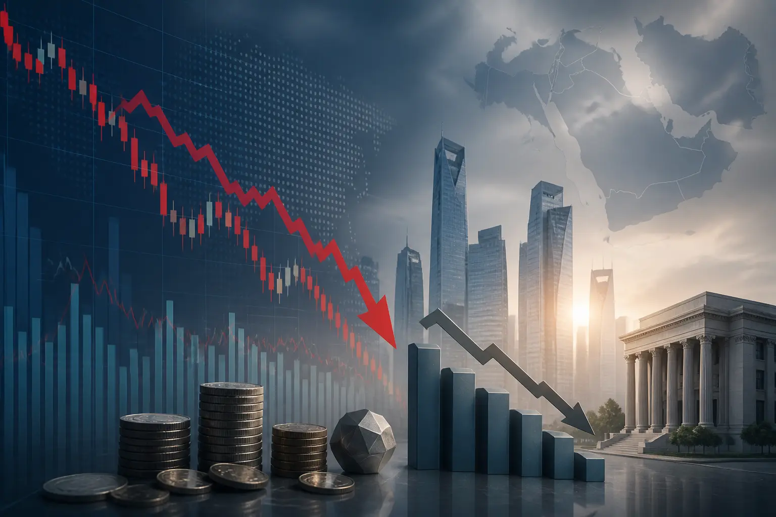 تراجع مؤشر تاسي وسط ترقب المستثمرين لتطورات الشرق الأوسط ونتائج الشركات