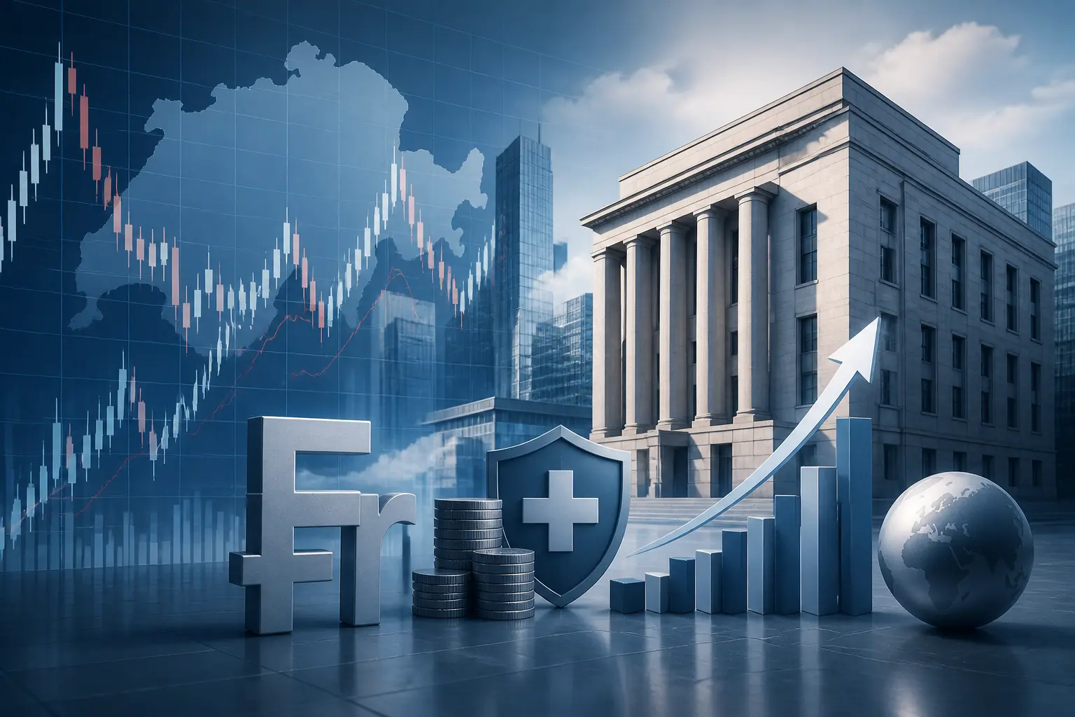 البنك الوطني السويسري يواصل تدخلاته الحذرة لدعم الفرنك وسط تحديات السوق