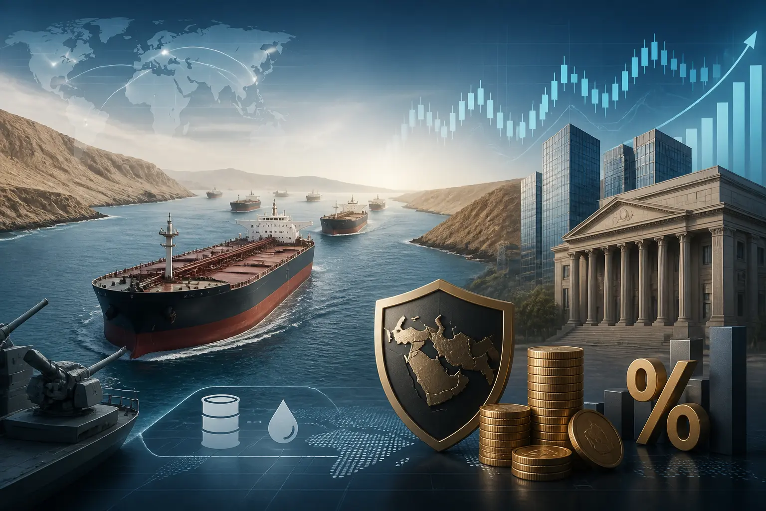الولايات المتحدة تؤمن عبور أكثر من 8 ملايين برميل نفط عبر مضيق هرمز وتطالب بدفع 20% مقابل الحماية