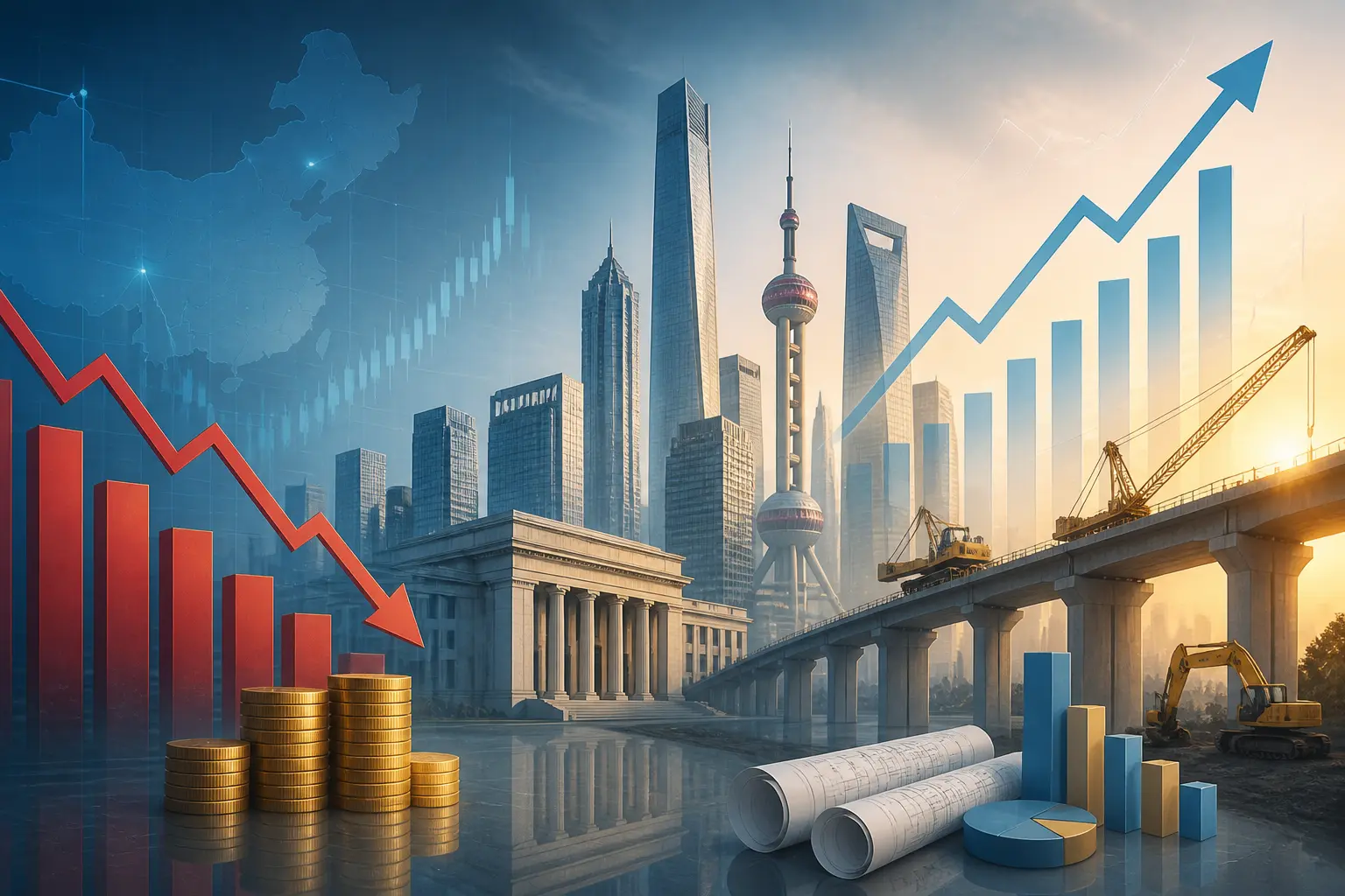 تباطؤ الاقتصاد الصيني يدفع بكين لتعزيز الإنفاق الحكومي وتحفيز البنية التحتية