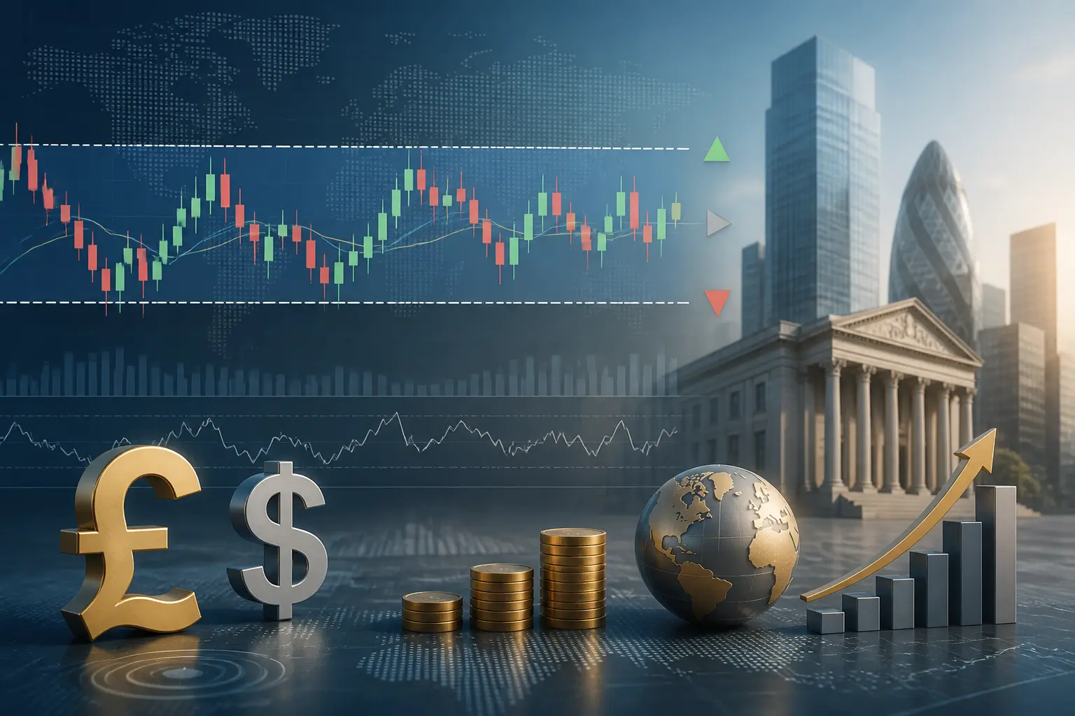 الجنيه الإسترليني يتوقف عند نطاق عرضي مقابل الدولار الأمريكي مع توقعات محايدة