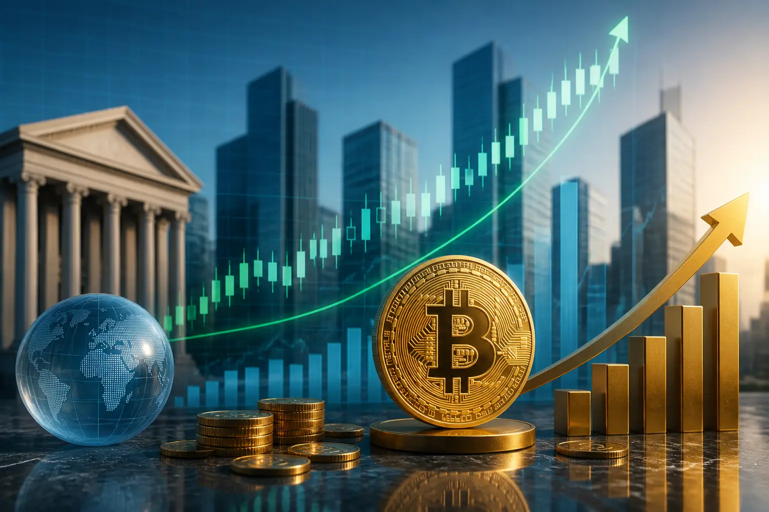 بيتكوين يرتفع إلى 65,000 دولار مع تراجع مخاوف رفع أسعار الفائدة