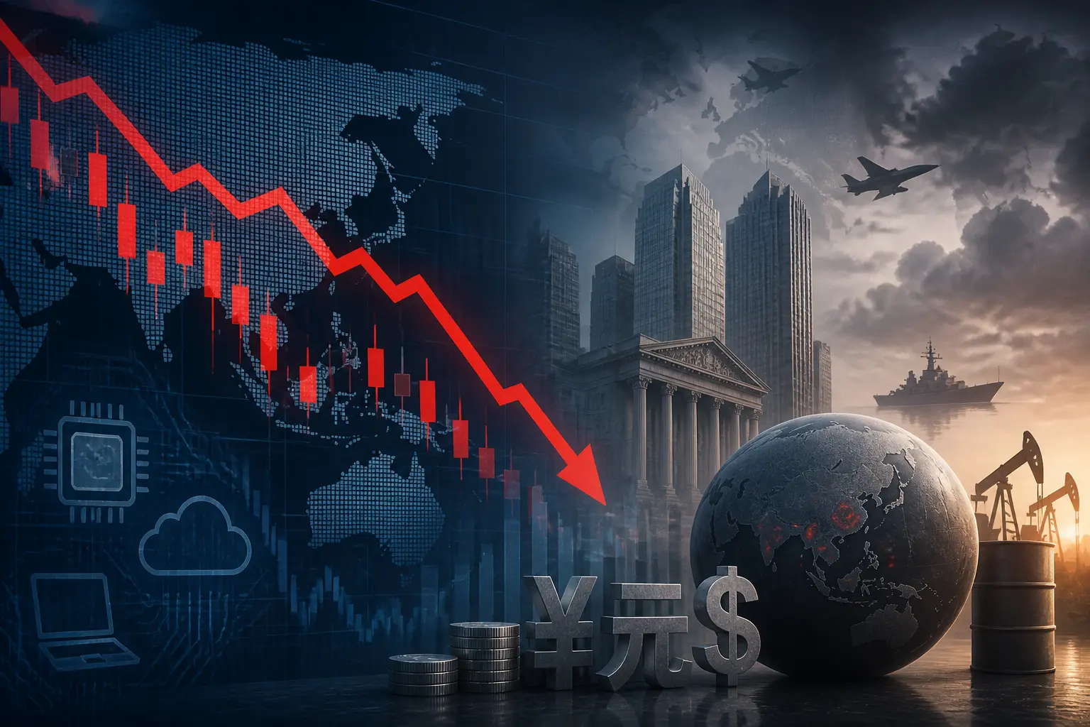 الأسهم الآسيوية تتراجع مع تراجع قطاع التكنولوجيا وتصاعد التوترات الجيوسياسية